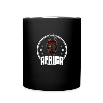 Africa Mask African Afro History - Full Colour Mug - black - Front
