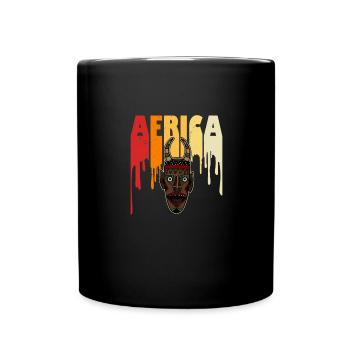 Africa Mask African Afro History - Full Colour Mug - black - Front