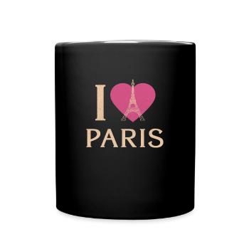 Franzose Paris Frankreich Französisch - Tasse einfarbig - Schwarz - Vorne