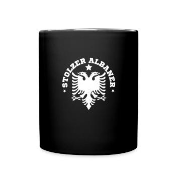 Republik Albanien Albania Shqipëria Tirana Albaner - Tasse einfarbig - Schwarz - Vorne