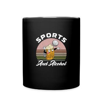 Volleyball Beer Beer Drinker Volleyball Coach - Full Colour Mug - black - Front