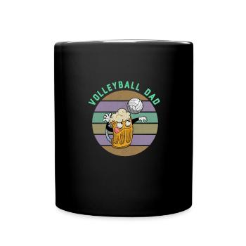 Volleyball Beer Beer Drinker Volleyball Coach - Full Colour Mug - black - Front