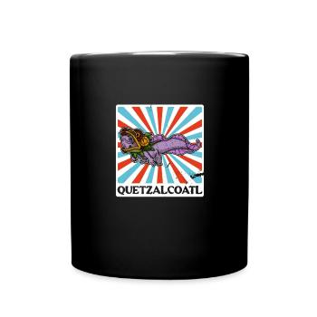 Quetzalcoatl Axolotl Mexico Aztecs Deity - Full Colour Mug - black - Front