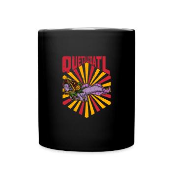 Quetzalcoatl Axolotl Mexico Aztecs Deity - Full Colour Mug - black - Front