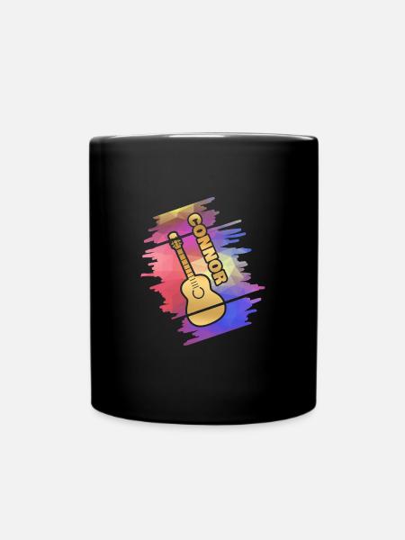 Gitarre Connor - Tasse einfarbig - Schwarz
