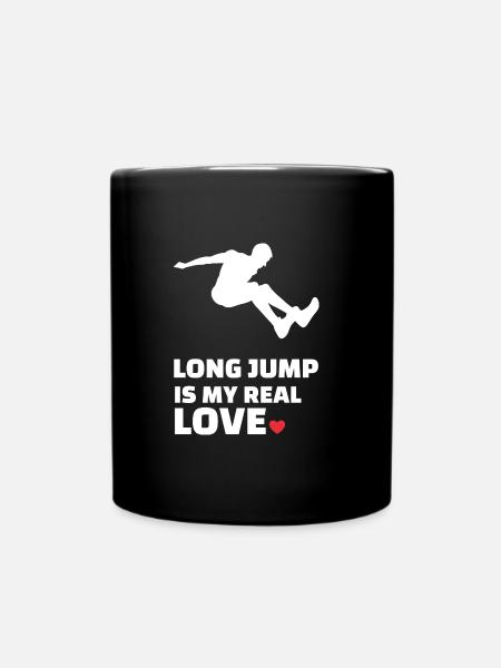 Ich Liebe Weitsprung - Tasse einfarbig - Schwarz