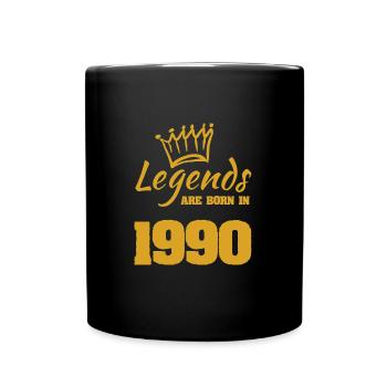 Spruch 1990 - Full Colour Mug - black - Front