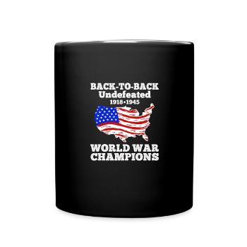 Deux fois champion invaincu de la Seconde Guerre mondiale 4. - Mug uni - noir - Devant