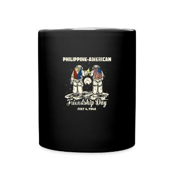 Philippinisch-amerikanischer Freundschaftstag - Tasse einfarbig - Schwarz - Vorne
