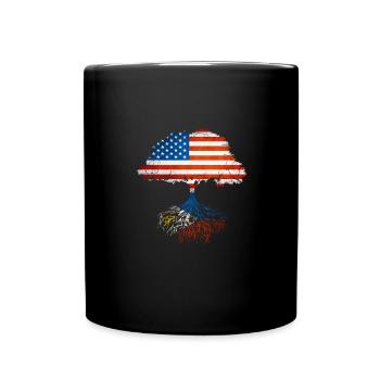 Made in America with Filipino roots - - Full Colour Mug - black - Front