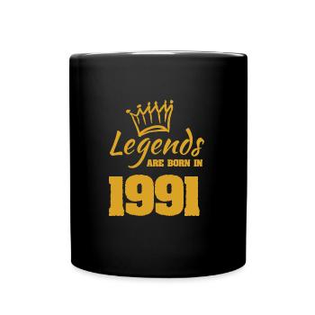are 1991 - Tasse einfarbig - Schwarz - Vorne