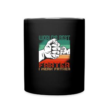 Weltbester Furz Ich meine Vater lustiger Vater - Tasse einfarbig - Schwarz - Vorne