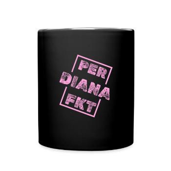 First name Diana - Full Colour Mug - black - Front