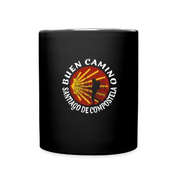 Buen Camino de Santiago - Pèlerin - Femmes - Mug uni - noir - Devant
