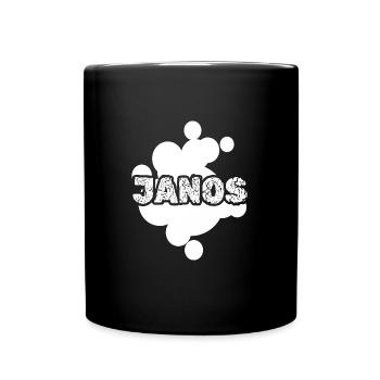 Prénom Janos - Mug uni - noir - Devant