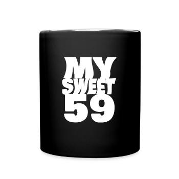 Sweet 59 - Full Colour Mug - black - Front