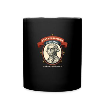 Buckle up or get clapped George - Full Colour Mug - black - Front