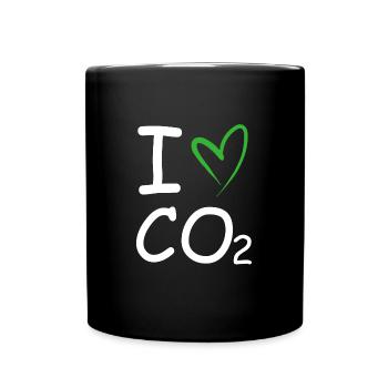 J’adore le CO2 | Changement climatique, Conservation de la nature - Mug uni - noir - Devant