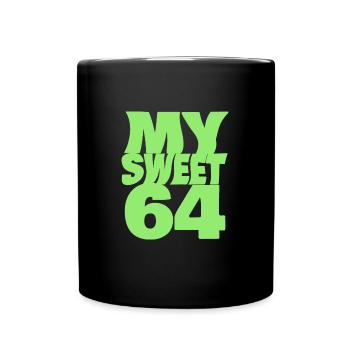 Sweet 64 - Full Colour Mug - black - Front