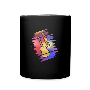 Gitarre für Adrien Guitar Gitarrenspielen - Tasse einfarbig - Schwarz - Vorne