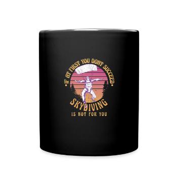 Si cela ne fonctionne pas la première fois - Mug uni - noir - Devant