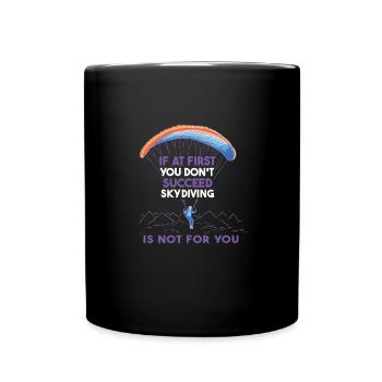 Si cela ne fonctionne pas la première fois - Mug uni - noir - Devant