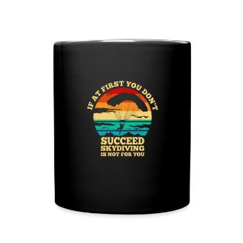 Si cela ne fonctionne pas la première fois - Mug uni - noir - Devant