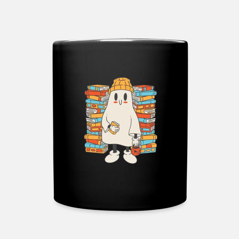 Groovy Lire la suite Livres Ghost Cute Funny - Mug uni - noir