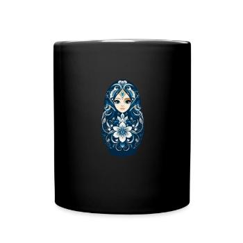 Russian nesting doll - Full Colour Mug - black - Front