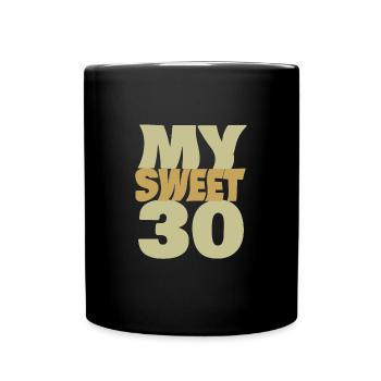Doux 30 - Mug uni - noir - Devant
