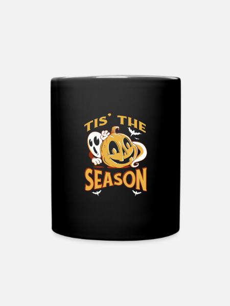 Es Ist Die Jahreszeit Pumpkin Spice Latte - Tasse einfarbig - Schwarz