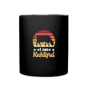 Kuhtiful Kuh - Tasse einfarbig - Schwarz - Vorne