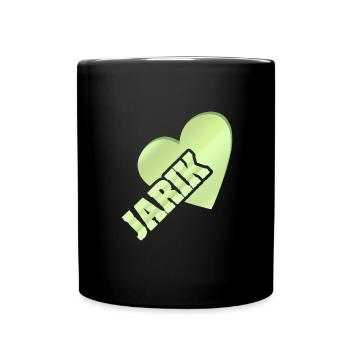 Geschenk für Jarik - Tasse einfarbig - Schwarz - Vorne