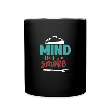 Mind If I Smoke Ribs Grill BBQ Short Ribs Rack - Tasse einfarbig - Schwarz - Vorne