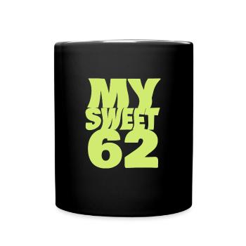 Sweet 62 - Full Colour Mug - black - Front