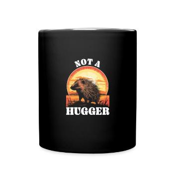 Pas un Hugger Porcupine Nature Lover Rod - Mug uni - noir - Devant