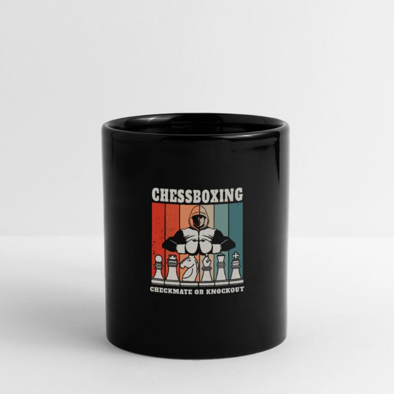 Chess Boxing - Checkmate or Knockout Chess Boxing Full Colour Mug