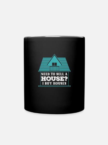 Avez-vous besoin d’une maison à vendre que j’achète - Mug uni - noir