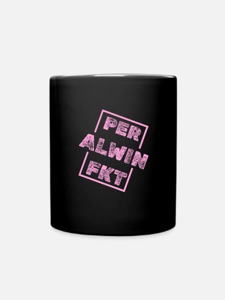 Alwin Alwin - Tasse einfarbig - Schwarz