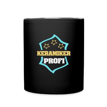 Beruf Keramiker - Tasse einfarbig - Schwarz - Vorne