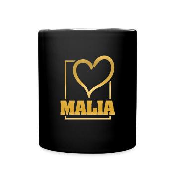 Malia - Mug uni - noir - Devant