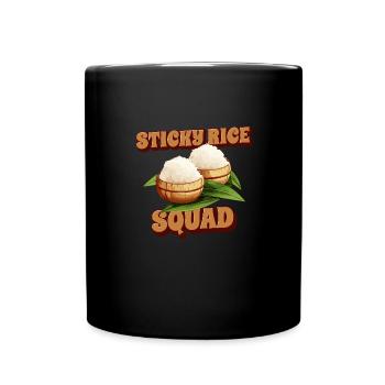 Drôle de riz gluant amateur de cuisine thaïlandaise - Mug uni - noir - Devant