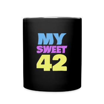 Doux 42 - Mug uni - noir - Devant