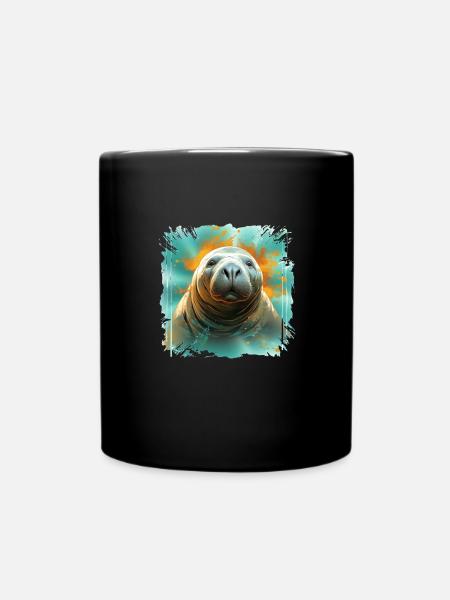 Rettet Die Seekühe Wassertiere Seekühe - Tasse einfarbig - Schwarz
