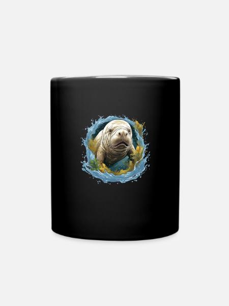 Rettet Die Seekühe Wassertiere Seekühe - Tasse einfarbig - Schwarz