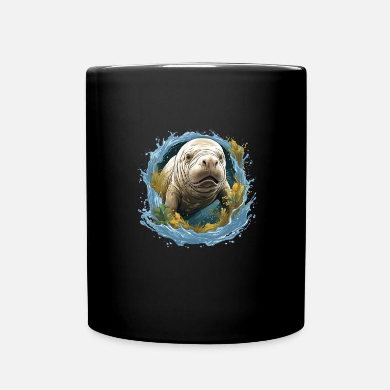 Rettet Die Seekühe Wassertiere Seekühe - Tasse einfarbig - Schwarz