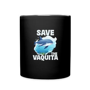 Save the Vaquita Porpoise Cochito - Full Colour Mug - black - Front