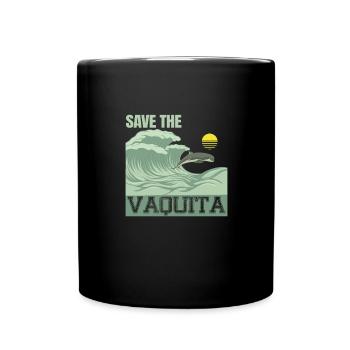 Save the Vaquita Porpoise Cochito - Full Colour Mug - black - Front