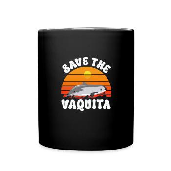 Save the Vaquita Porpoise Cochito - Full Colour Mug - black - Front