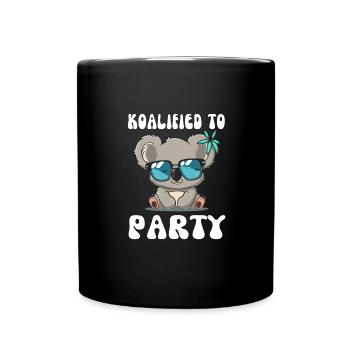 Mignon Koalifié Pour Fête, Koala Bear Lover - Mug uni - noir - Devant